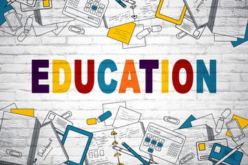 Wall Mural - Abstract education background