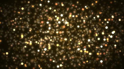 Wall Mural - abstract background golden light particles