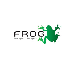 Wall Mural - Vector of frog design on white background. Amphibian. Animal. Frog logo or Icon. Easy editable layered vector illustration.