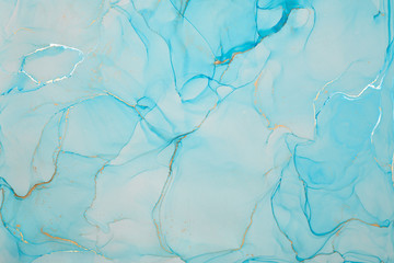  Abstract colorful background, wallpaper. Mixing acrylic paints. Modern art. Paint marble texture. Alcohol ink colors  translucent