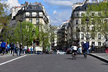 Paris; France - April 2 2017 : Louis Philippe Bridge