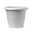 © Coprid - Front view of gray plastic flower pot