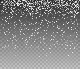  Falling snowflakes. White dots