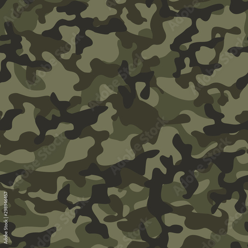 Fotomural Camouflage seamless pattern