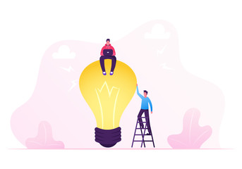 Wall Mural - Business Team Work on Project Searching for Creative Idea