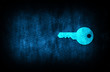Key icon abstract blue background illustration digital texture design concept
