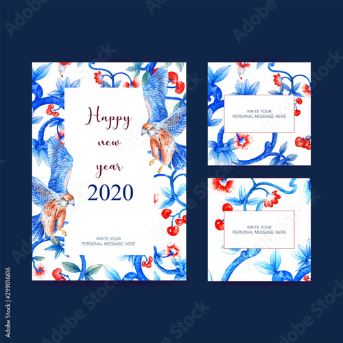 vectors, happy new year 2020 for design