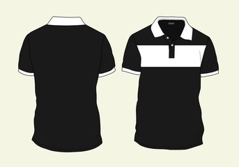 Polo shirt template design mockup