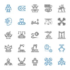 Sticker - robot icons set