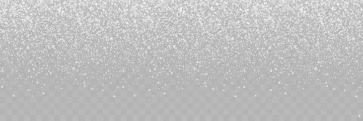 Wall Mural - falling snow. winter christmas illustration. snowfall isolated on transparent background. snow with 