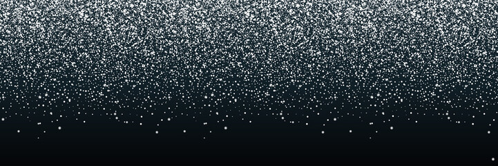 Wall Mural - falling snow. winter christmas illustration. snowfall on dark background. snow with snowflakes vecto