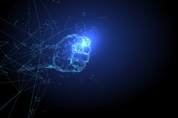 The moment of fist smashing the Internet, the concept of breakthrough,vector illustration.