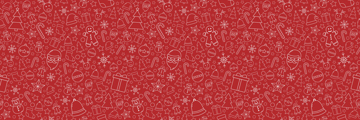 beautiful xmas pattern with ornaments. christmas wrapping paper concept. vector