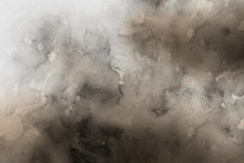 Abstract Brown And Grey Watercolor For Background. Creative Abstract Painted Background, Wallpaper, Texture.