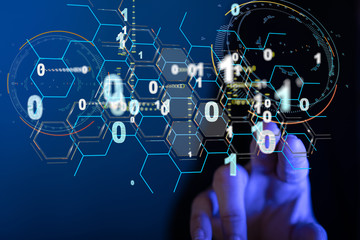 software, web development, programming concept. abstract programming