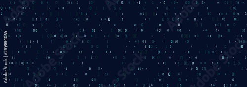 Fotomural Abstract technology binary code background