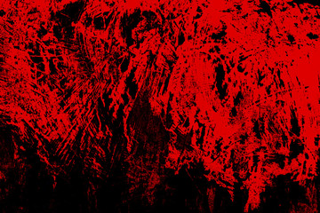 Fototapeta blood texture or background. concrete wall with bloody red stains for halloween