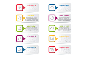 Wall Mural - list infographic template design . business infographic concept for presentations, banner, workflow layout, process diagram, flow chart and how it work