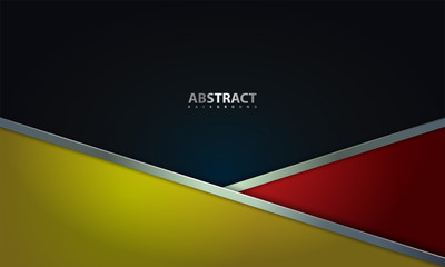 Wall Mural - abstract vector background with modern style of red, yellow, and black color combination. suitable f