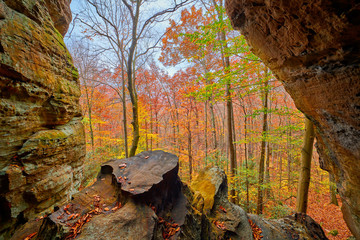 Wall Mural - crack in the rocks, ky