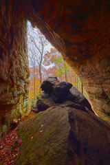 Wall Mural - crack in the rocks, ky
