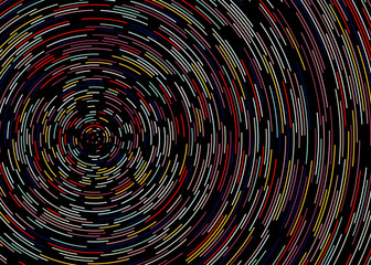 Wall Mural - colorful universe circular distribution computational generative art background illustration