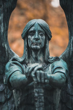 The Haserot Angel In Lake View Cemetery In Cleveland Heights, Ohio