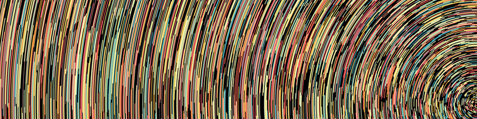 Wall Mural - Colorful Universe Circular Distribution Computational Generative Art background illustration
