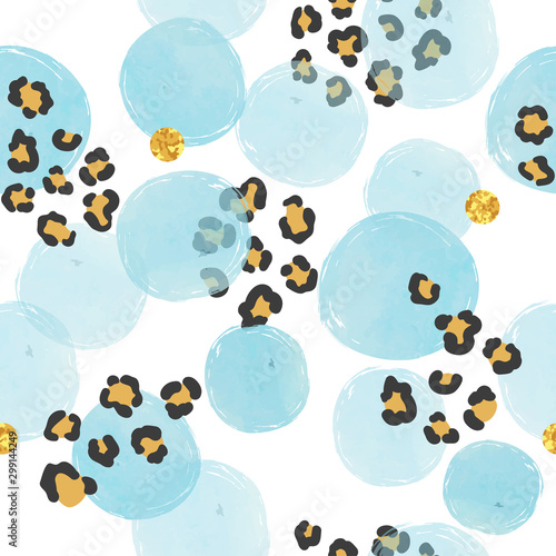 Seamless dotted pattern wit...