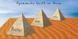 Micerino, Keops y Kefrén son tres de las pirámides más importantes en Egipto.