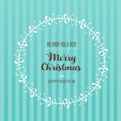 Wall Mural - Golden luxury Christmas background with snowflakes and simple text Happy Holidays - Merry Christmas - season's greetings on dark background.