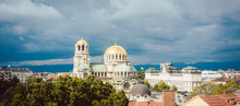 City View Of Sofia, Bulgaria With Alexander Nevski Cathedral
