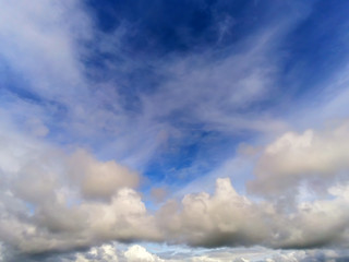 Blue sky cloudy abstract nature background