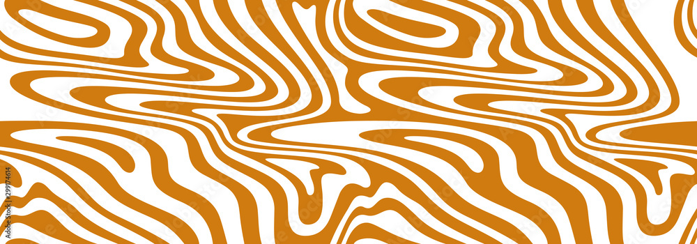 Vector Seamless Pattern with Flowing Salted Caramel. Abstract Sweet ...