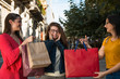 © Daniel - Girls carrying shopping bags and heaving fun