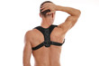© dream@do - Attractive muscular man with posture corrector. Scoliosis, Kyphosis treatment