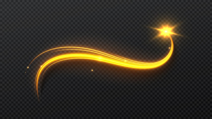 Wall Mural - elegant glittering dust wave