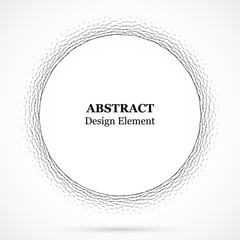 Wall Mural - circular lines.set of spiral lines.assymetric radial elements.linear drawing.vector illustration pat