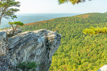 View From Peak Of Hanging Rock State Park , North Carolina , USA