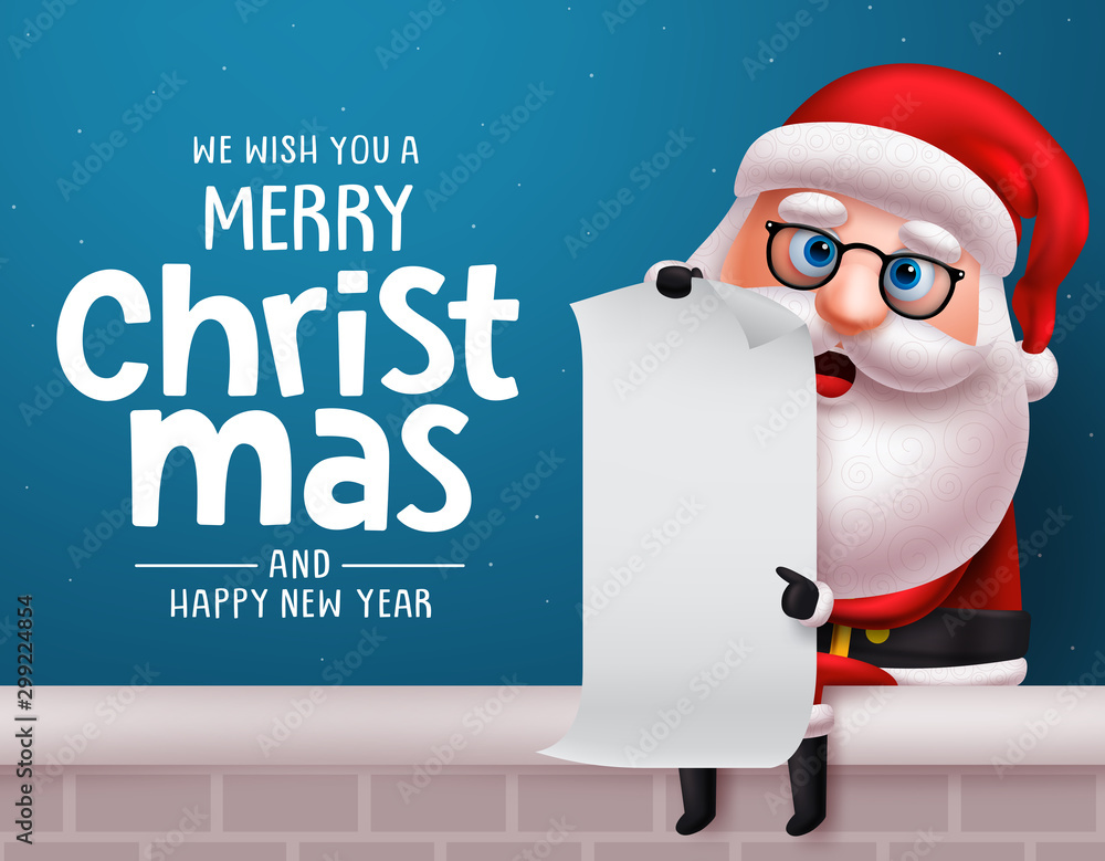 Christmas santa claus vector character design background. Santa claus ...