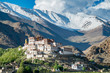 Liker Gompa Monastery, in the Himalyan foothills with mountain and sky background in Leh - Ladakh northern of India