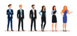© Gstudio - group of business people avatar character vector illustration design