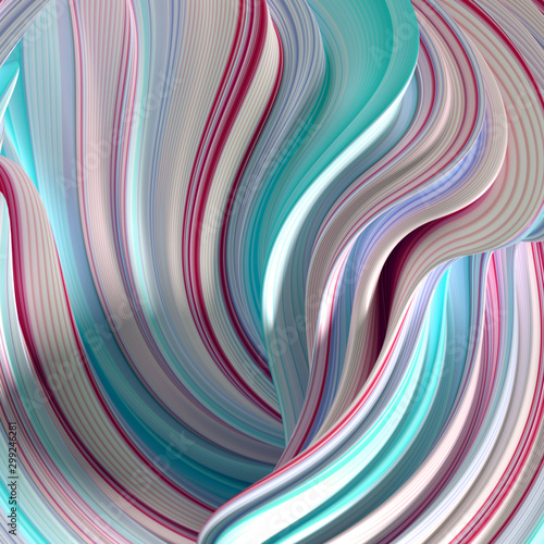 Plakat abstrakcyjny  eleganckie-kolorowe-tlo-z-liniami-ilustracja-3d-renderowanie-3d