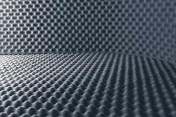 Wall Mural - acoustic foam abstract grey background