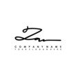 ZA initials signature logo. Handwriting logo vector templates. Logo for business, beauty, fashion, signature