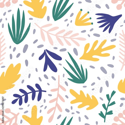 abstract-plants-flat-vector-seamless-pattern-minimalistic-foliage-and-branches-texture-beautiful-botanical-background-colorful-twigs-and-leaves-floral-wallpaper-textile-wrapping-paper-design