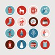© Juliya Kochkanyan - Cute Christmas and New Year stickers set
