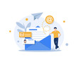 © EAKEAK - Email and messaging,Email marketing campaign,Working process, New email message