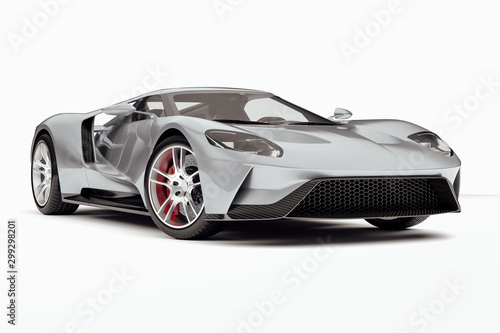 3d render of beautiful exotic super car