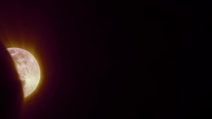 Wall Mural - red / bloody shining moon background, seamless loop. ideal for your astrology / astronomy projects. 